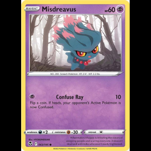 Pokemon TCG Misdreavus (ESP) - Silver Tempest