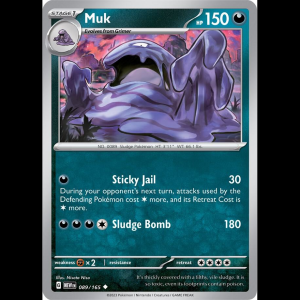 Pokemon TCG Muk - Scarlet & Violet 151 - Reverse Holofoil