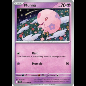 Pokemon TCG Munna - Black Bolt - Reverse Holofoil