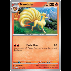 Pokemon TCG Ninetales - Twilight Masquerade - Reverse Holofoil