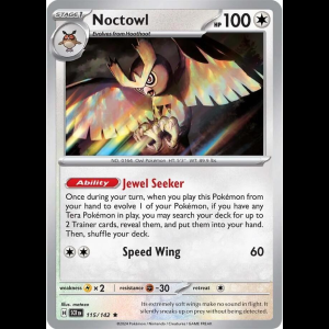 Pokemon TCG Noctowl - Stellar Crown - Holofoil