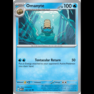 Pokemon TCG Omanyte - 138/165 - Scarlet & Violet 151