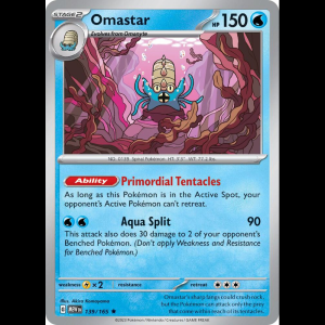 Pokemon TCG Omastar - Scarlet & Violet 151 - Reverse Holofoil