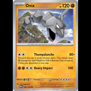 Pokemon TCG Onix - Scarlet & Violet 151