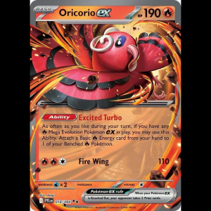 Pokemon TCG Oricorio ex - 018/094 - Phantasmal Flames - Holofoil