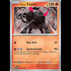 Pokemon TCG Paldean Tauros - 018/191 - Surging Sparks