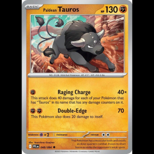 Pokemon TCG Paldean Tauros - Phantasmal Flames - Reverse Holofoil