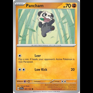 Pokemon TCG Pancham - Stellar Crown - Reverse Holofoil