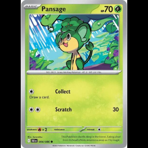 Pokemon TCG Pansage - Black Bolt