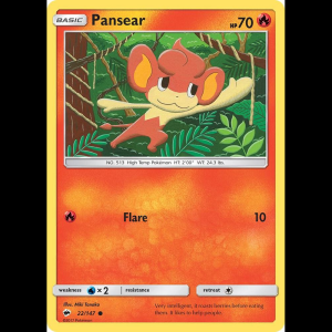 Pokemon TCG Pansear - SM - Burning Shadows