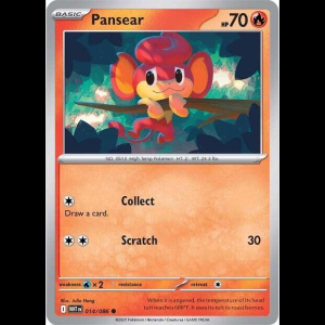 Pokemon TCG Pansear - White Flare