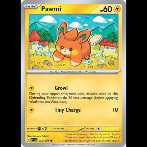 Pokemon TCG Pawmi - Phantasmal Flames - Reverse Holofoil