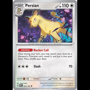 Pokemon TCG Persian - Scarlet & Violet 151