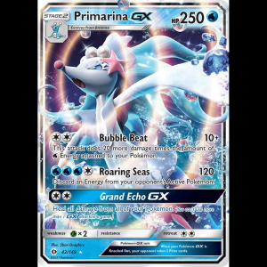 Pokemon TCG Primarina GX - SM Base Set - Holofoil