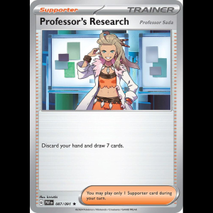 Pokemon TCG Professor's Research - 087/091 - Paldean Fates - Holofoil