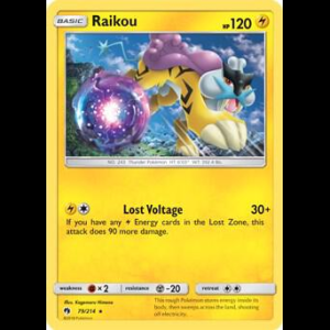 Pokemon TCG Raikou - 79/214 (SM Lost Thunder) - Deck Exclusives - Holofoil