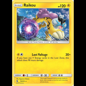 Pokemon TCG Raikou - SM - Lost Thunder