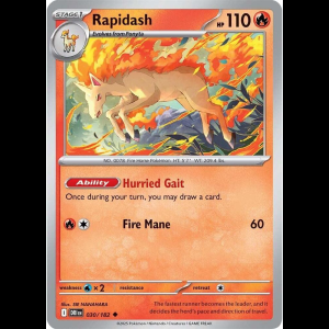 Pokemon TCG Rapidash - 030/182 - Destined Rivals