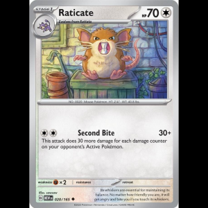 Pokemon TCG Raticate - Scarlet & Violet 151 - Reverse Holofoil