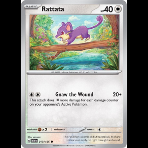 Pokemon TCG Rattata - Scarlet & Violet 151