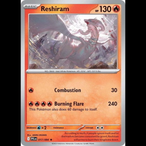 Pokemon TCG Reshiram - Phantasmal Flames - Reverse Holofoil