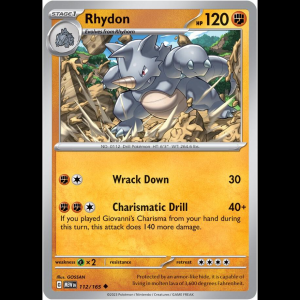 Pokemon TCG Rhydon - Scarlet & Violet 151