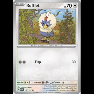 Pokemon TCG Rufflet - Surging Sparks