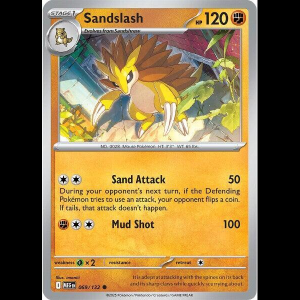 Pokemon TCG Sandslash - Mega Evolution - Reverse Holofoil