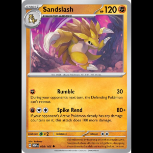 Pokemon TCG Sandslash - Scarlet & Violet 151 - Reverse Holofoil