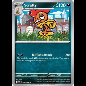 Pokemon TCG Scrafty - White Flare