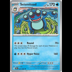 Pokemon TCG Seismitoad - Black Bolt