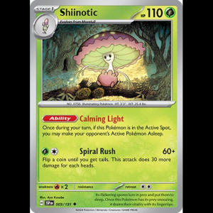 Pokemon TCG Shiinotic - 009/191 - Surging Sparks