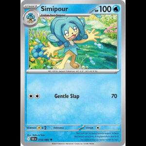 Pokemon TCG Simipour - Black Bolt