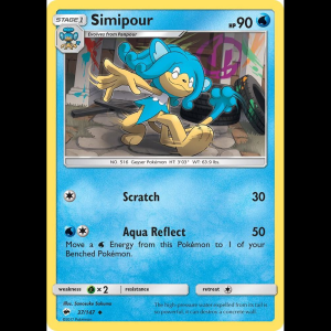 Pokemon TCG Simipour - SM - Burning Shadows
