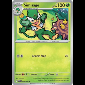 Pokemon TCG Simisage - Black Bolt