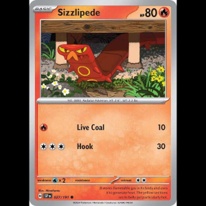 Pokemon TCG Sizzlipede - Surging Sparks