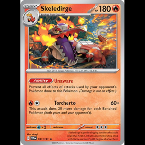 Pokemon TCG Skeledirge - Surging Sparks - Holofoil