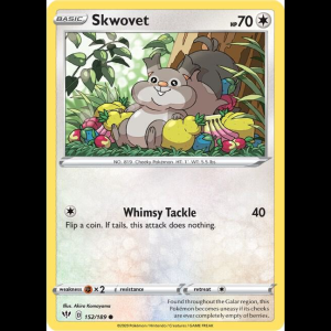 Pokemon TCG Skwovet - Darkness Ablaze