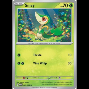 Pokemon TCG Snivy - Black Bolt - Reverse Holofoil