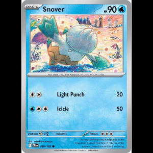 Pokemon TCG Snover - Destined Rivals - Reverse Holofoil