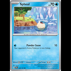Pokemon TCG Spheal - 043/191 - Surging Sparks