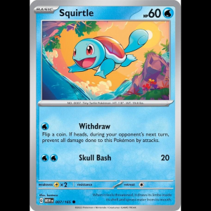 Pokemon TCG Squirtle - 007/165 - Scarlet & Violet 151