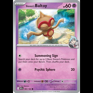Pokemon TCG Steven's Baltoy - Destined Rivals - Reverse Holofoil