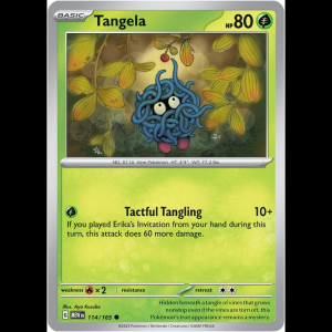 Pokemon TCG Tangela - 114/165 - Scarlet & Violet 151