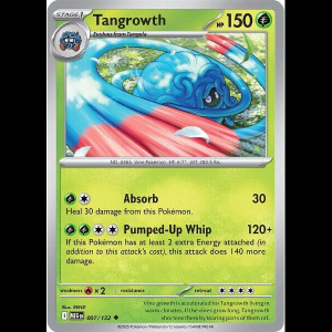 Pokemon TCG Tangrowth - Mega Evolution - Reverse Holofoil