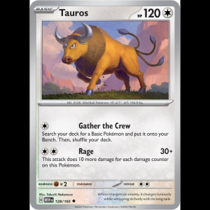 Pokemon TCG Tauros - Scarlet & Violet 151
