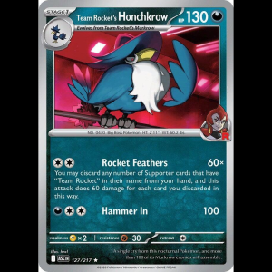 Pokemon TCG Team Rocket's Honchkrow - Ascended Heroes - Holofoil