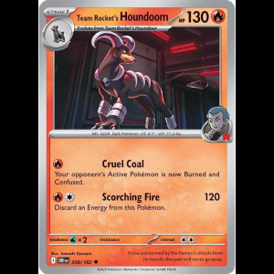 Pokemon TCG Team Rocket's Houndoom - 038/182 - Destined Rivals