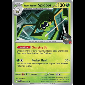 Pokemon TCG Team Rocket's Spidops - 020/182 - Deck Exclusives