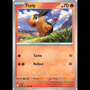 Pokemon TCG Tepig - White Flare